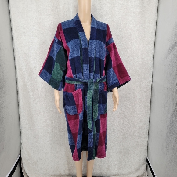 Dior Multicolor Checkered Robe - Picture 13 of 13